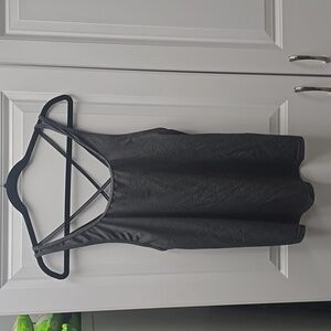 KIAVA Gray Strappy Back Tank Top, Large